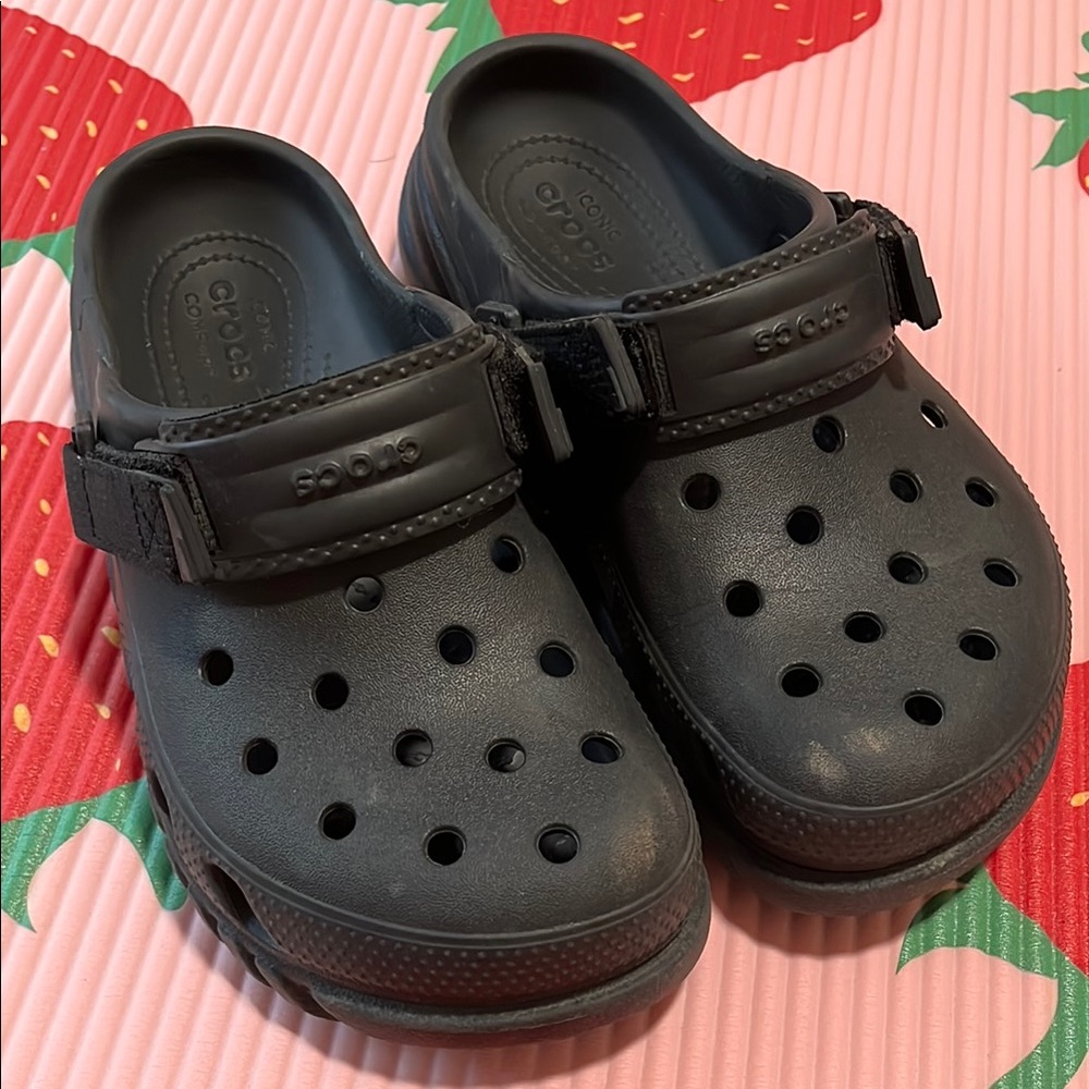 CROCS Black Sandals Versatile Comfortable Design